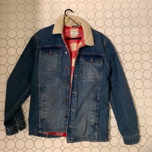 Topman Wool-lined Denim Jacket